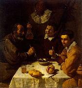 Diego Velazquez Drei Manner am Tisch oil